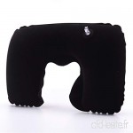 KBWL Inflatable U-Shaped Neck Cushion Travel Pillow Office Plane Driving Sleep Support Head Rest Health Care Decoration Black - B07VL6T4G4